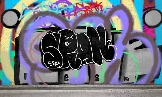 Graffiti artwork by SRAK