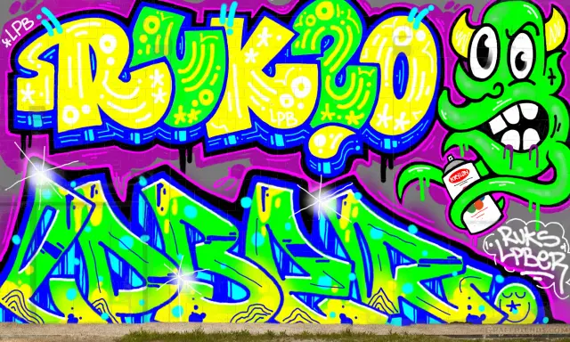 Graffiti artwork by Zkur