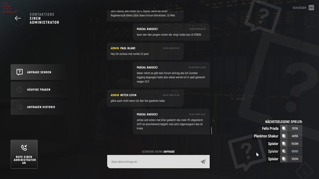 beschwerde admin