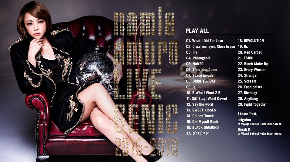 安室奈美恵 LIVEGENIC 2015-2016 ライブ J-POPアーティスト ライブブルーレイ限定盤 Blu-ray