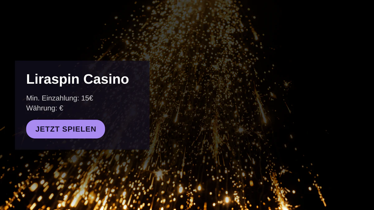 Liraspin Casino — Willkommensbonus 100% bis zu 1500€ + 250 FS, Zahlungen: Visa, Mastercard, Skrill, Paysafecard, Sofort