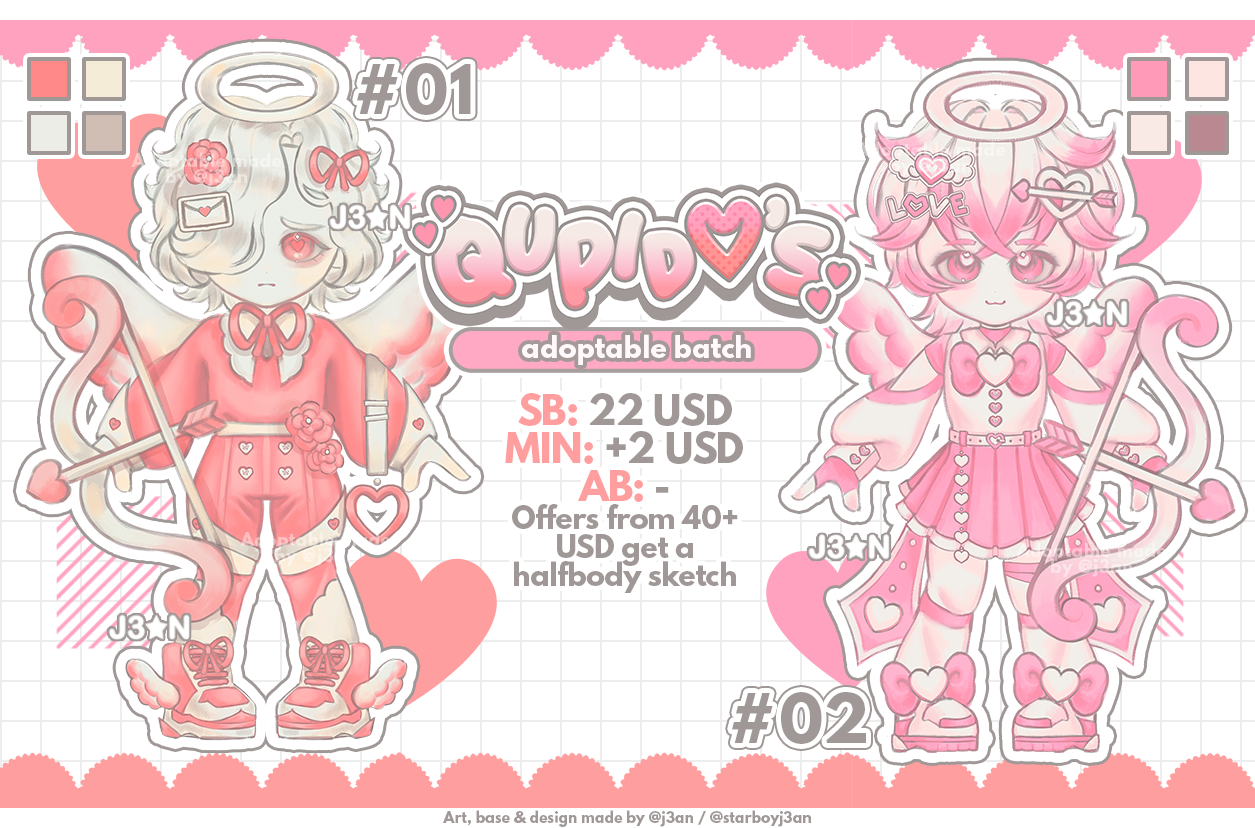 OPEN | QUPIDO'S ADOPT BATCH on Toyhouse