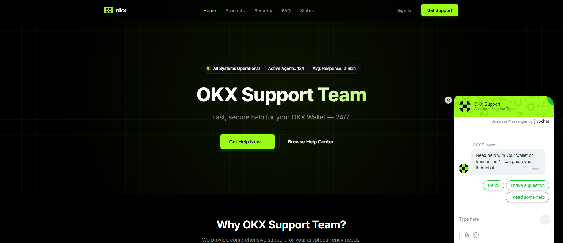 Stored capture of okx-supportteam.live