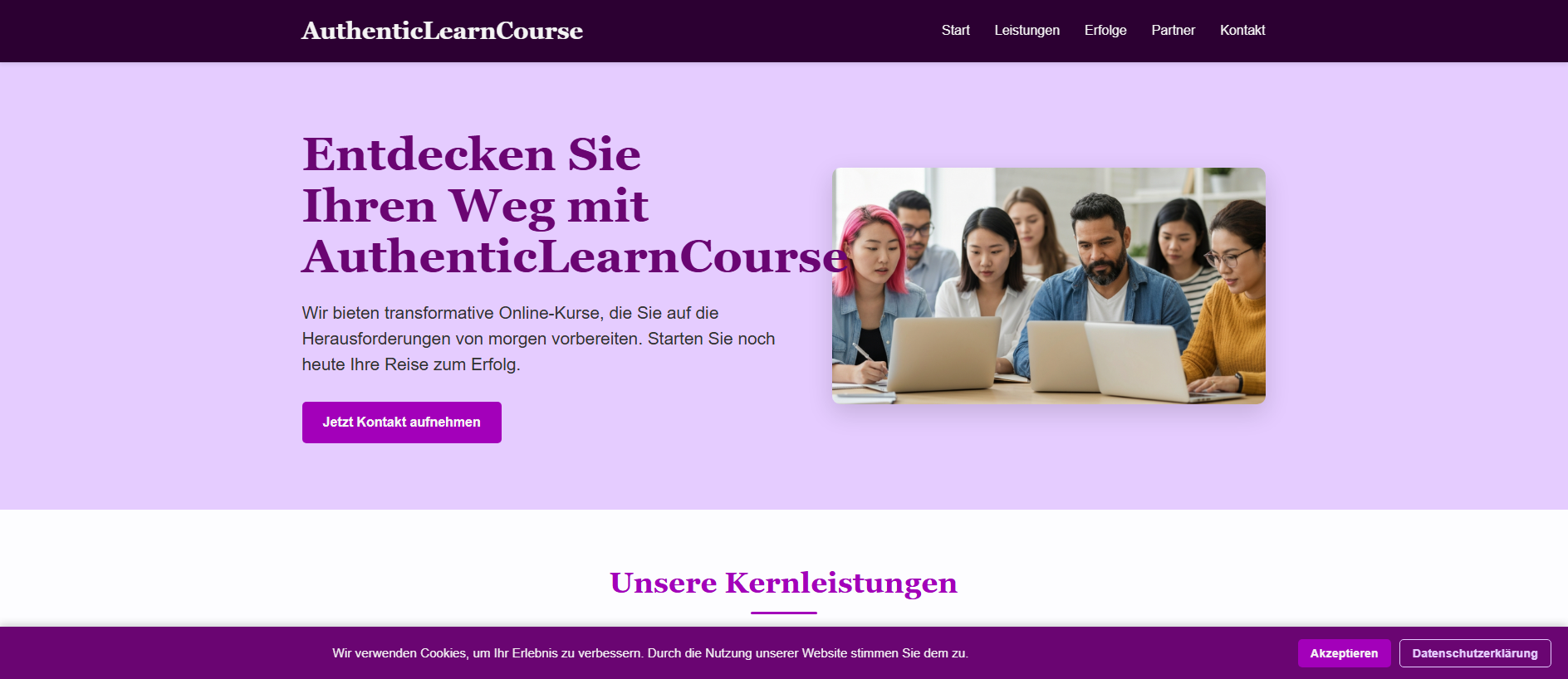 Screenshot of authenticlearncourse.sbs