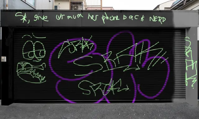 Graffiti artwork by SRAK