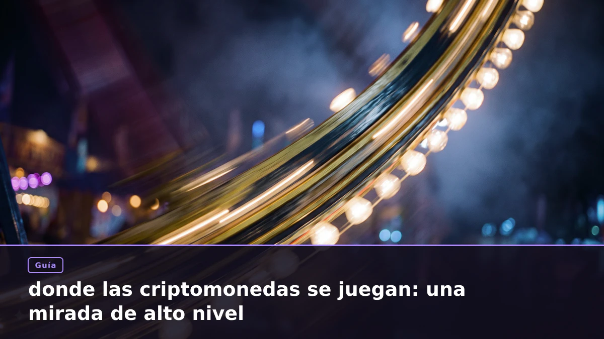 donde las criptomonedas se juegan: una mirada de alto nivel