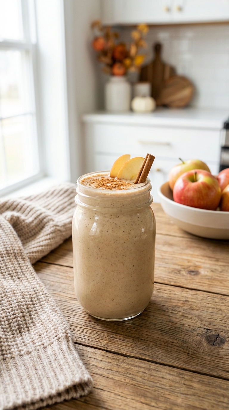 Spiced Apple Pie Protein Shake — Tastes Like Fall