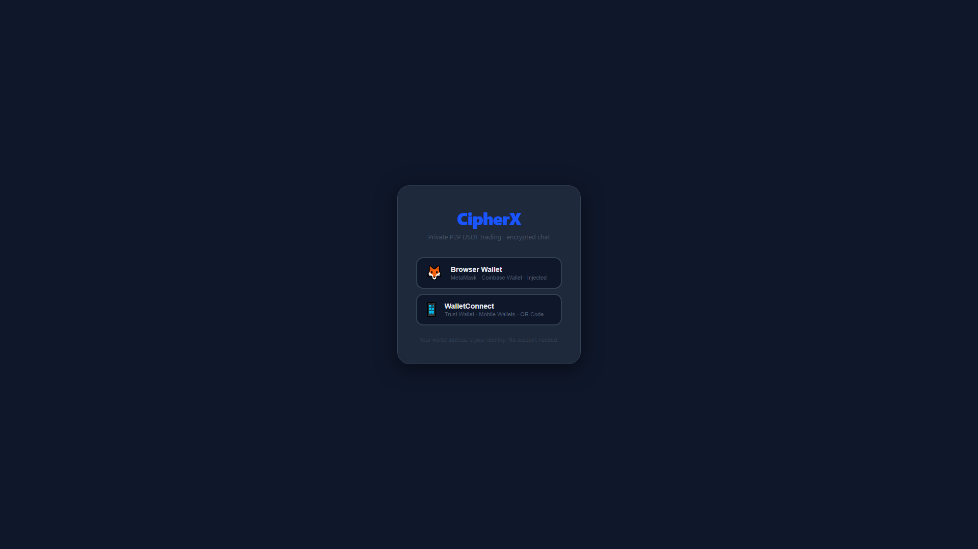 Screenshot of cipherx.app