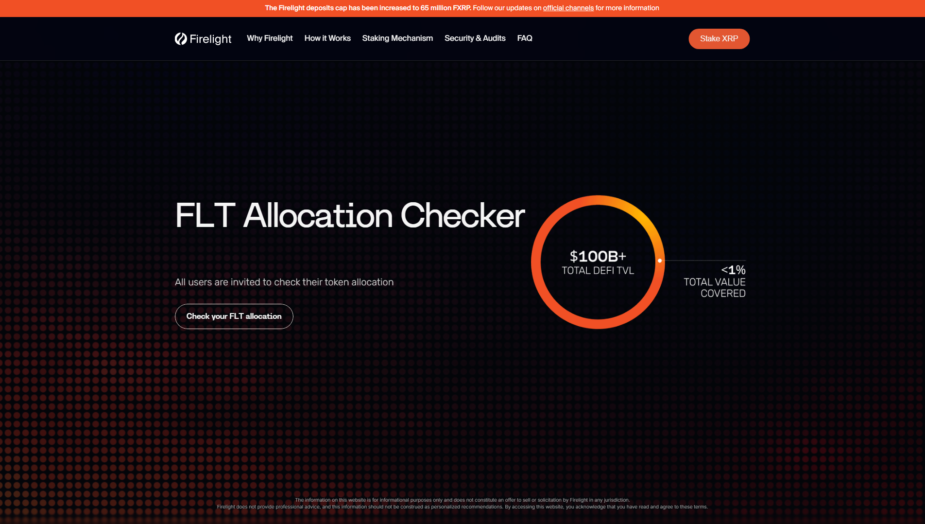 Screenshot of flt-firelight.finance