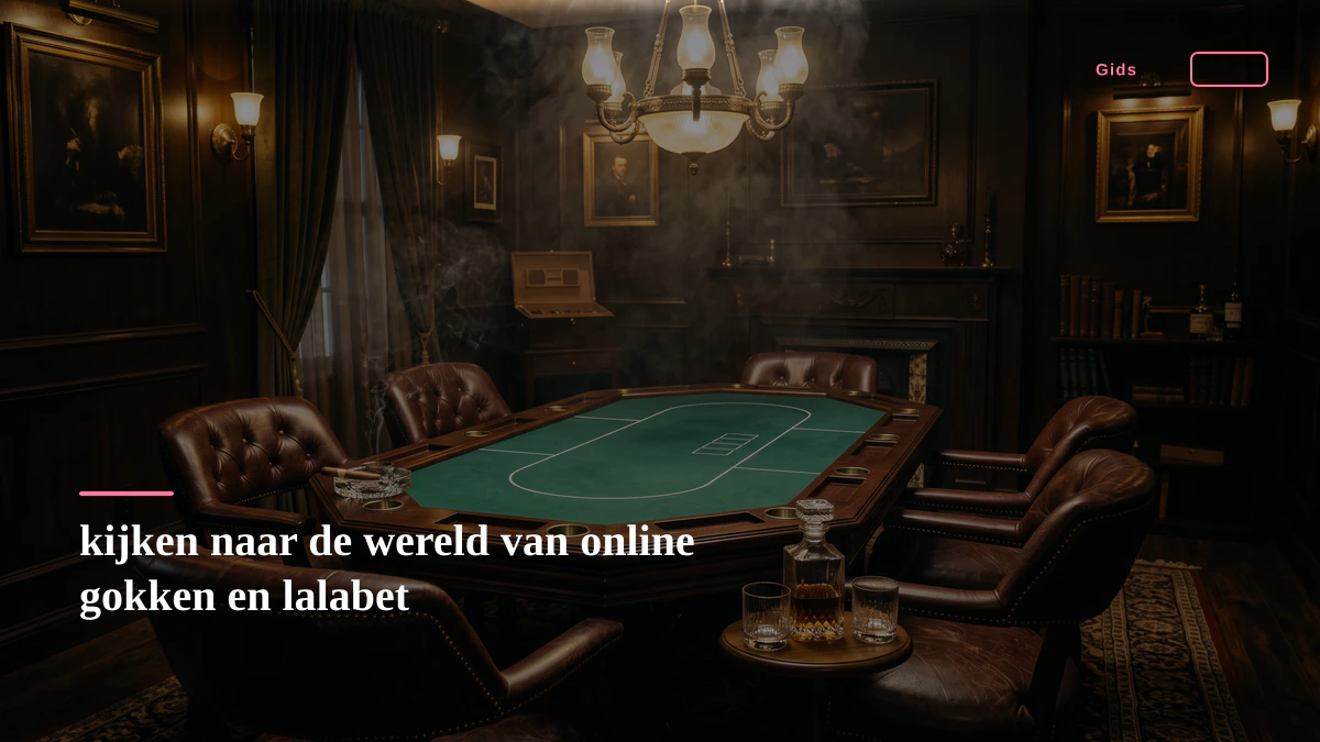 kijken naar de wereld van online gokken en lalabet