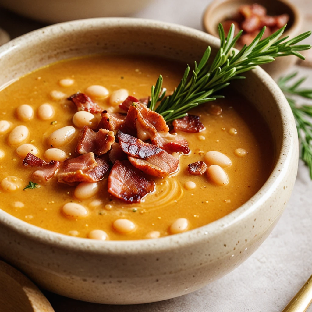 Hearty White Bean and Bacon Soup Recipe