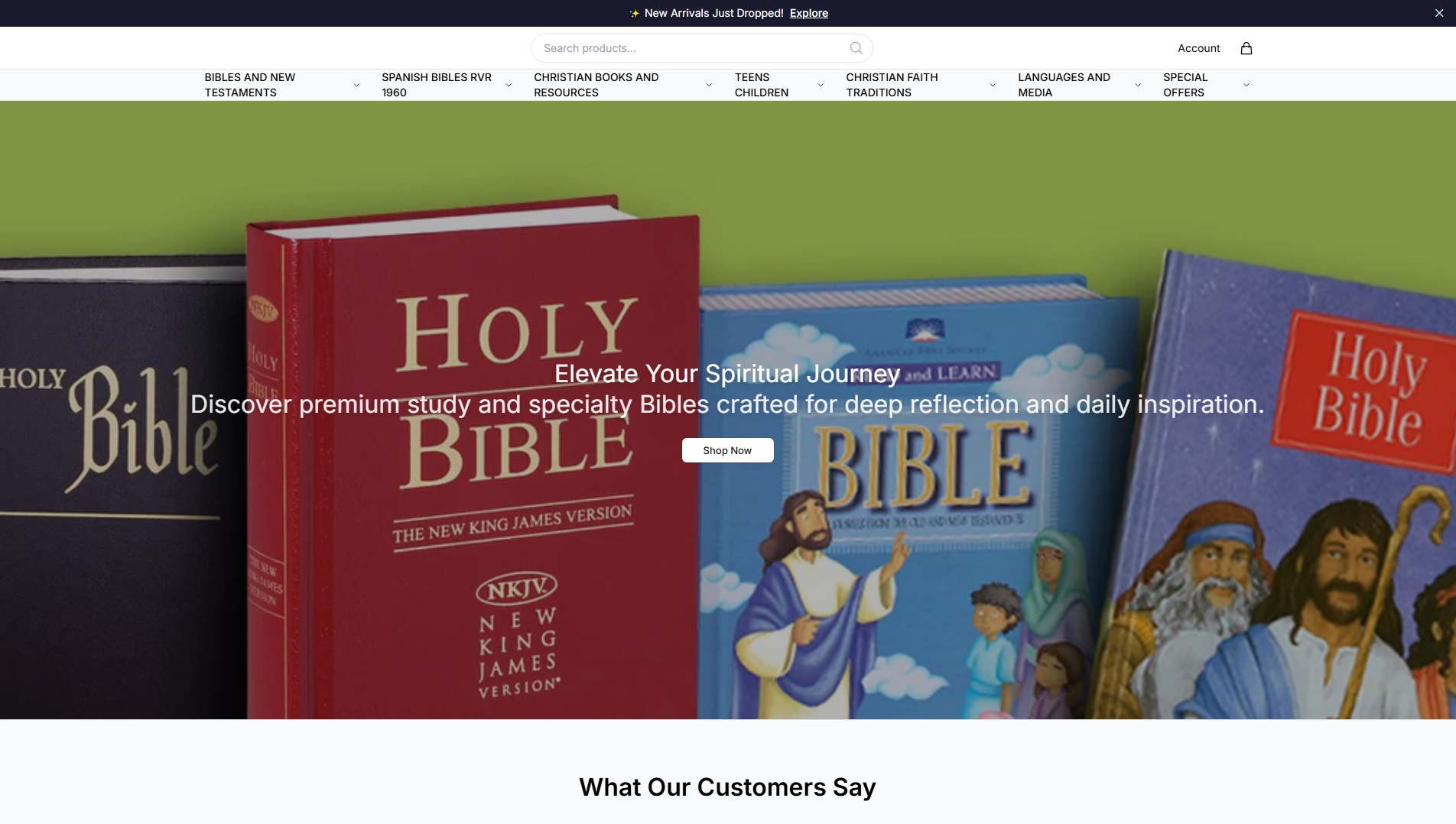 Stored capture of biblesshop.shop