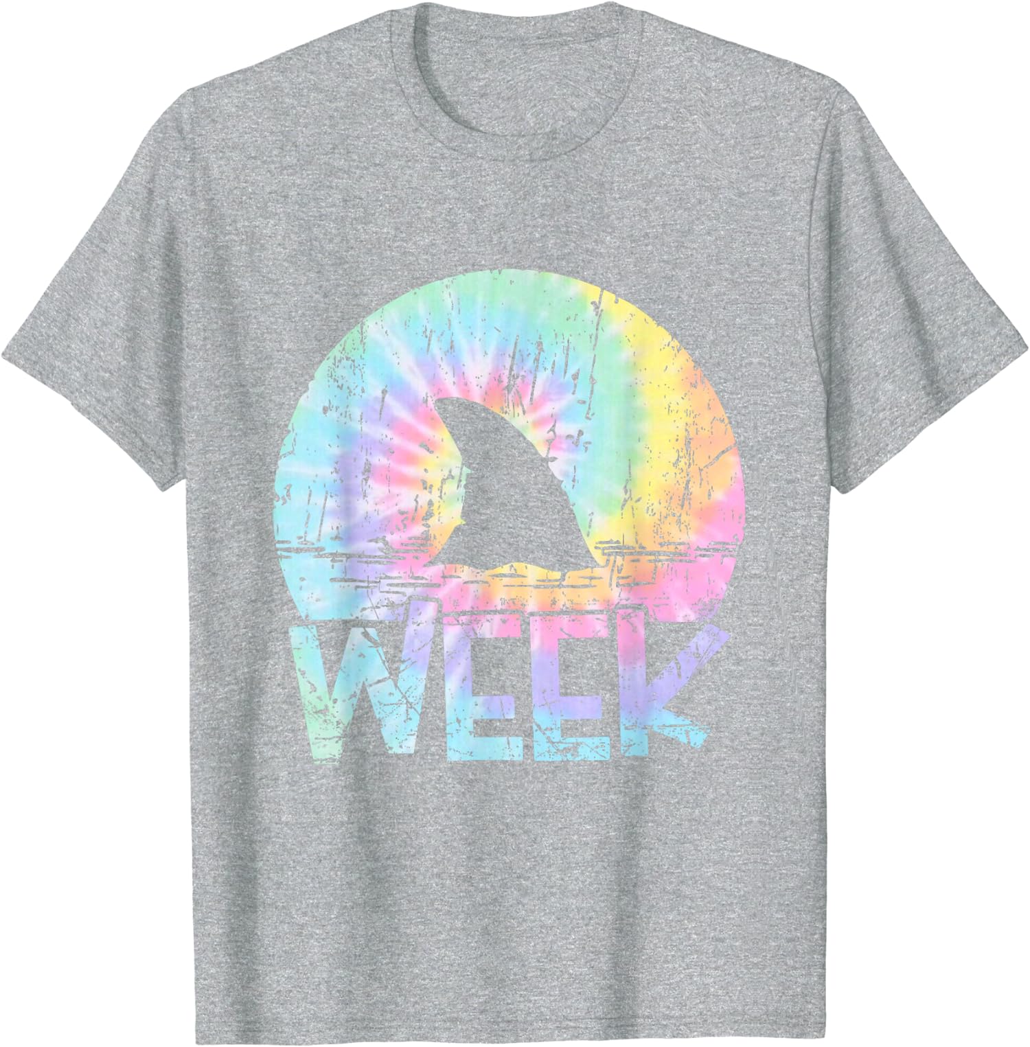 Retro Shark Fin Week Shark Lover Ocean Wildlife Gift Unisex T-Shirt