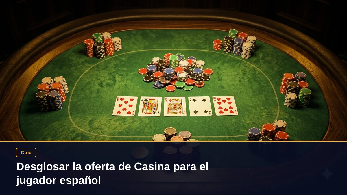 Desglosar la oferta de Casina para el jugador español
