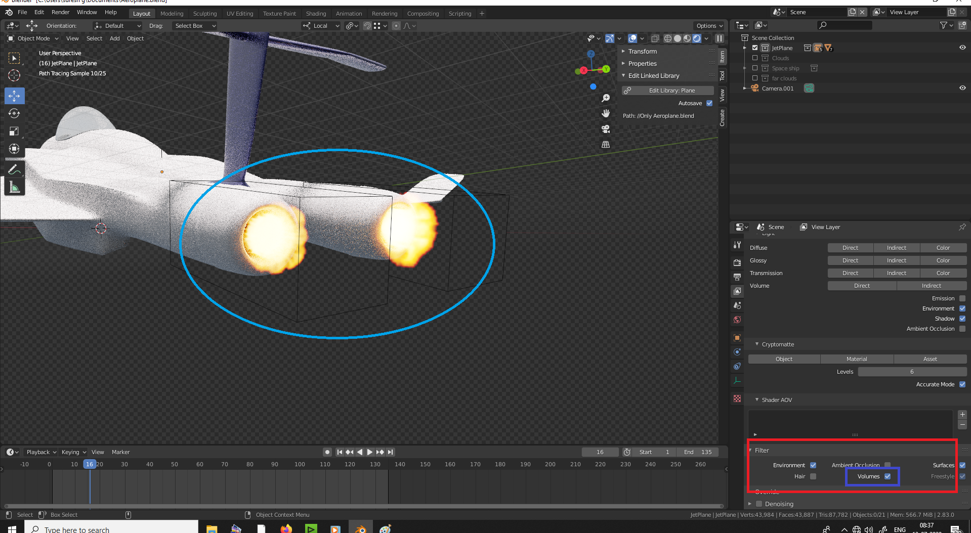 cycles render engine - Physics fluid stimulation is not showing ...