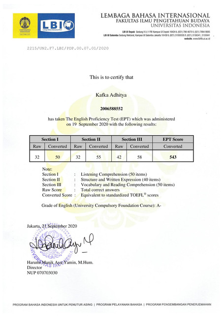 TOEFL-EPT-Score