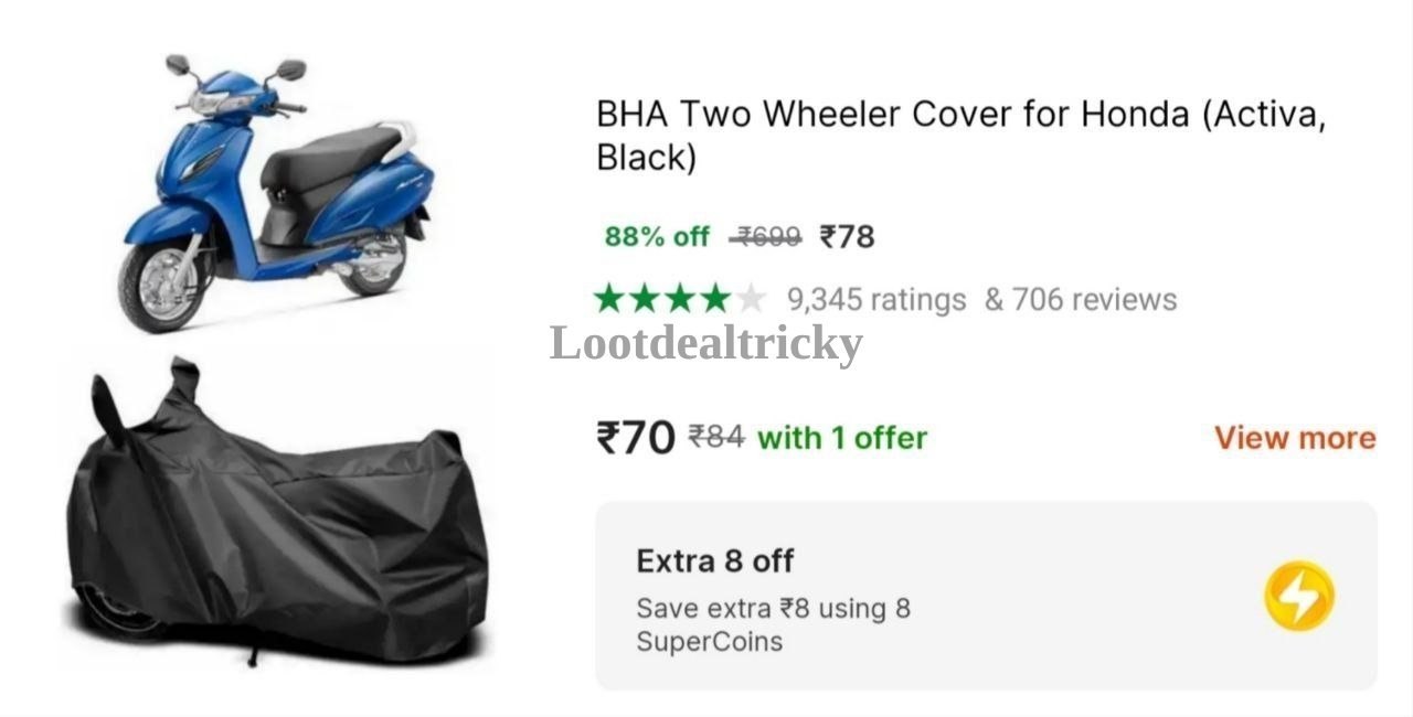 Two Wheeler Cover – Just ₹78 | Best Price Drop Today