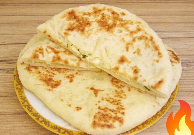 Фото Дрожжевая лепешка из манной крупы