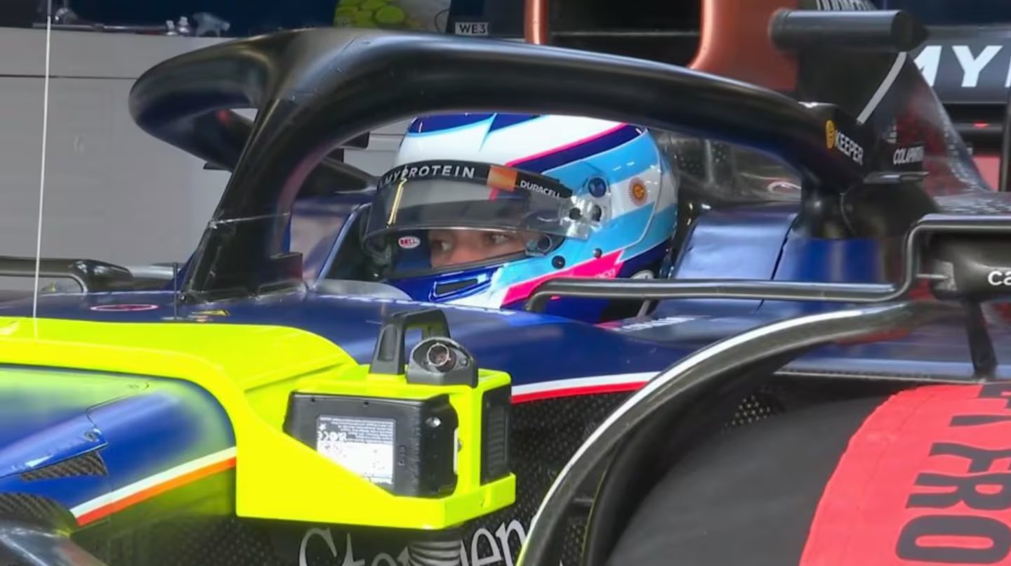 EL ARGENTINO FRANCO COLAPINTO DEBUTO EN LA FORMULA UNO INTERNACIONAL EN SILVERSTONE.